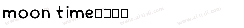 moon time字体转换